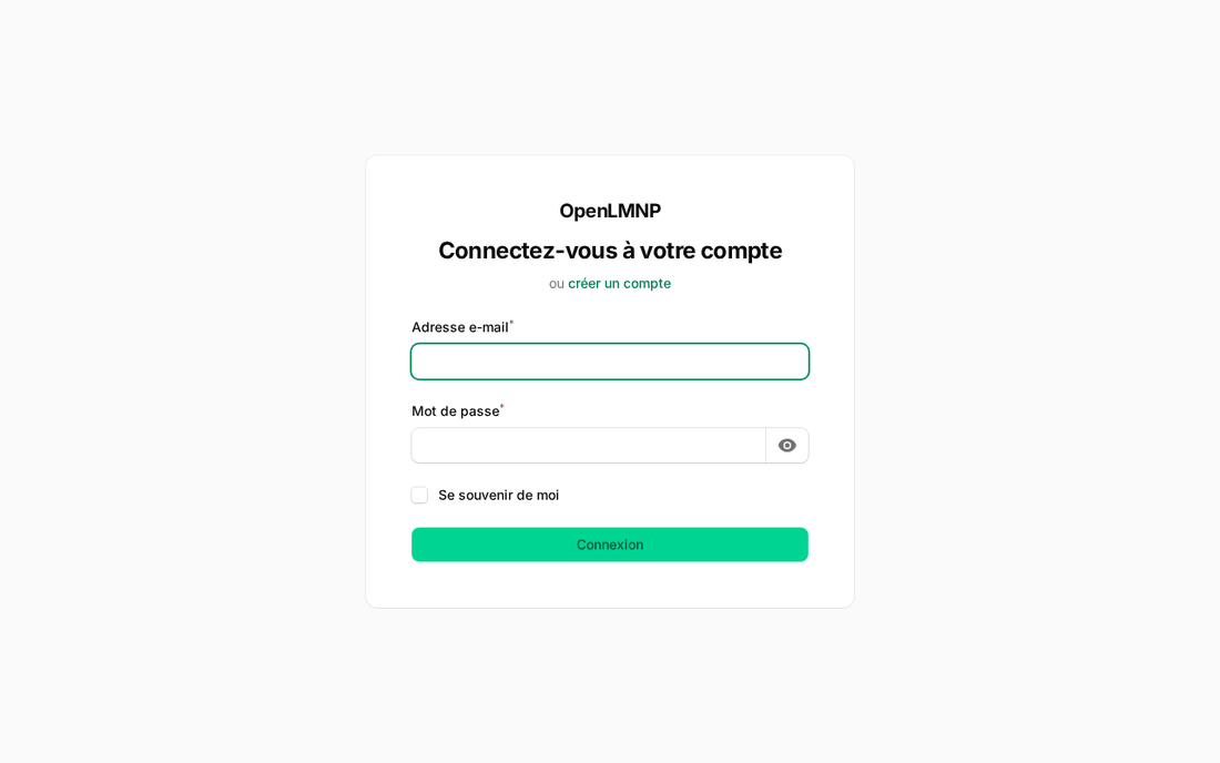 Démonstration animée d'OpenLMNP
